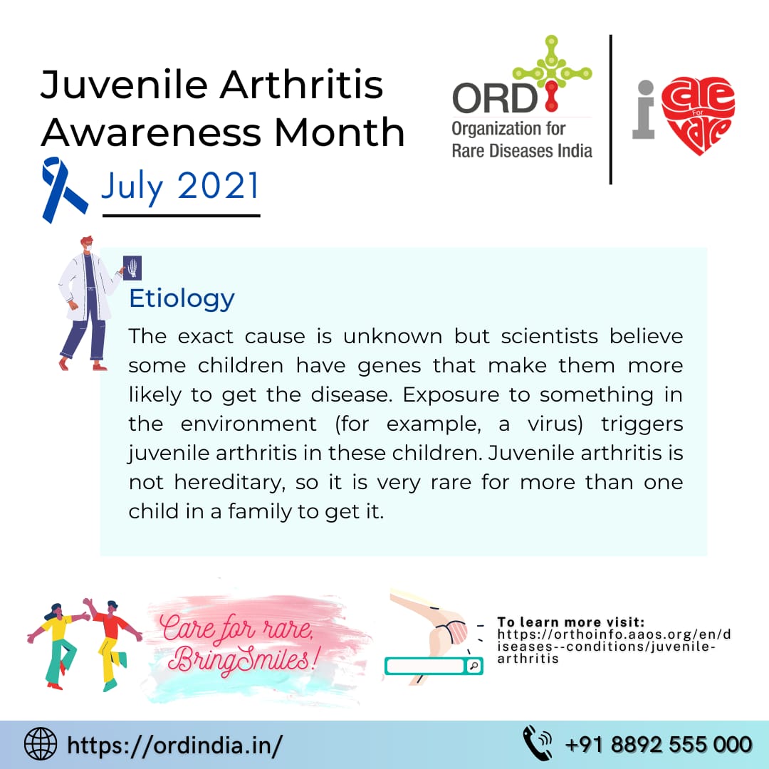 Juvenile Arthirtis Awareness MonthJuly 2021 ORD India