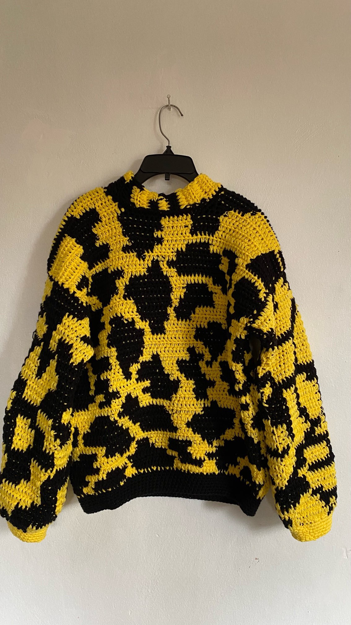 Two toned Tapestry sweater Ore Akinde