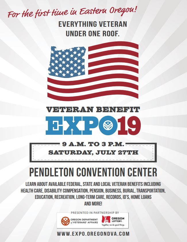 Fifth Annual Oregon Veteran Benefit Expo Comes to Pendleton July 27th