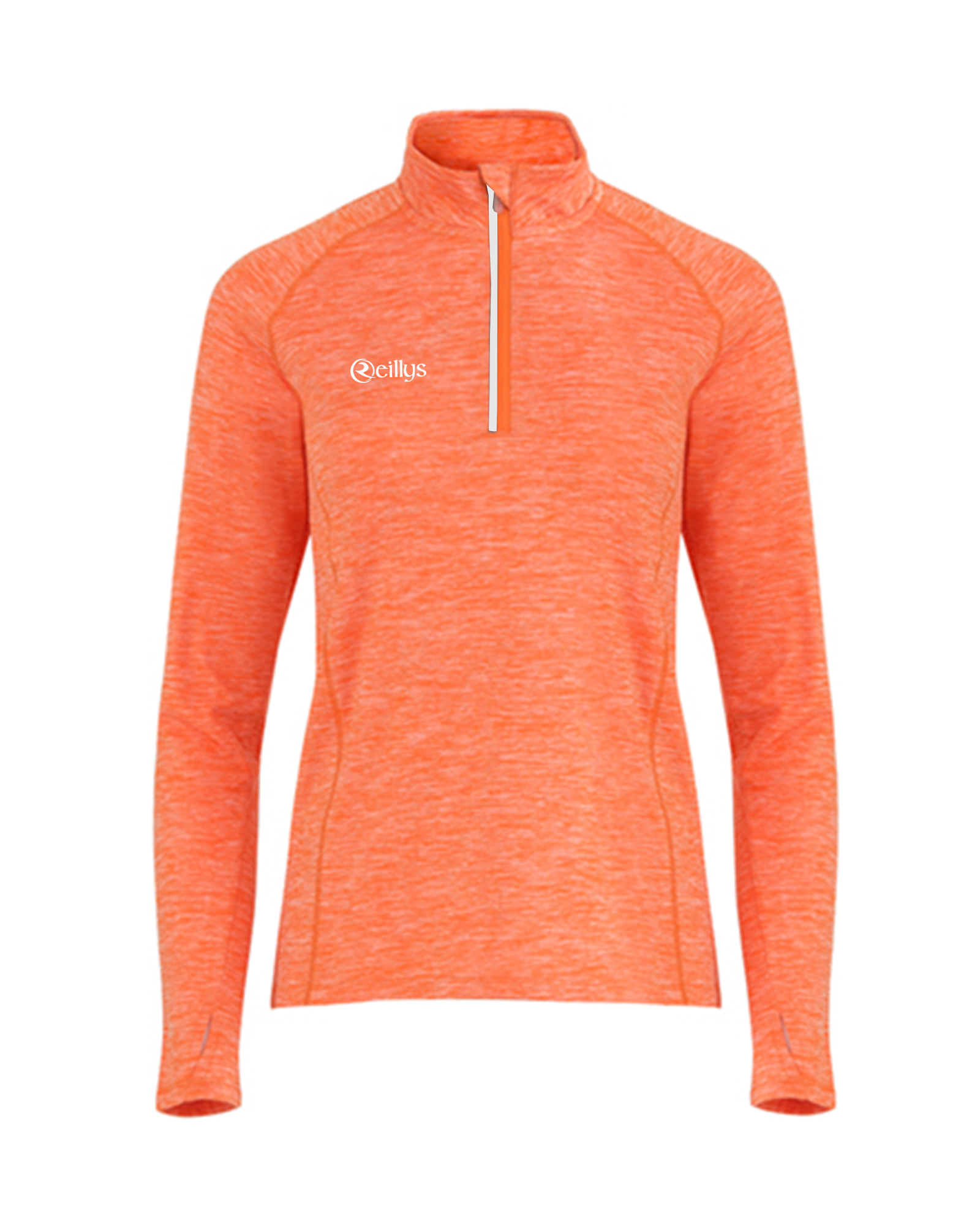 Orange Melange Lightweight Half Zip O'Reilly Sports
