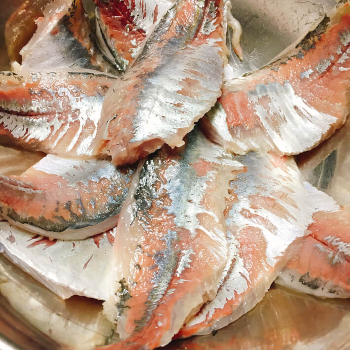 釣り料理 黄金アジの切り身 ORETSURI｜俺釣