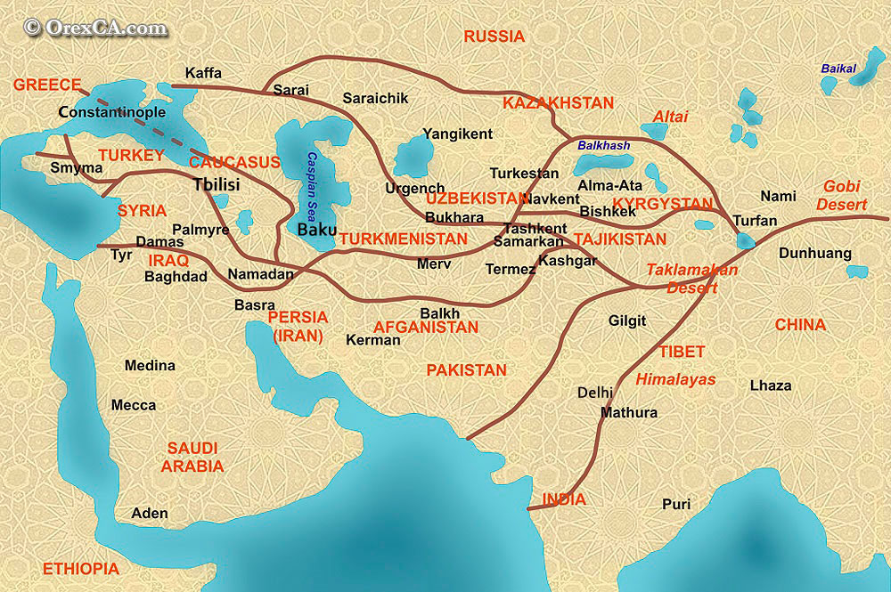 Ancient Silk Road map comes home China Chinadaily.com.cn