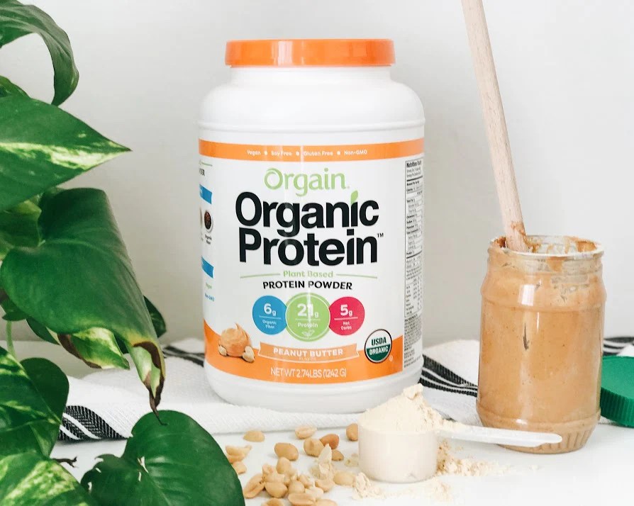 Orgain Plant Based Protein Powder in Peanut Butter at Costco
