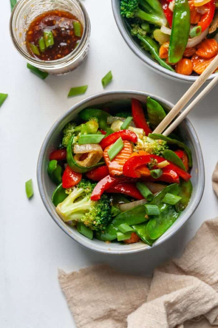 Pad Pak Thai (Stir Fried Vegetables) Organically Addison