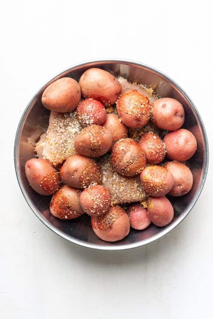 Instant Pot Chicken Thighs and Potatoes Organically Addison