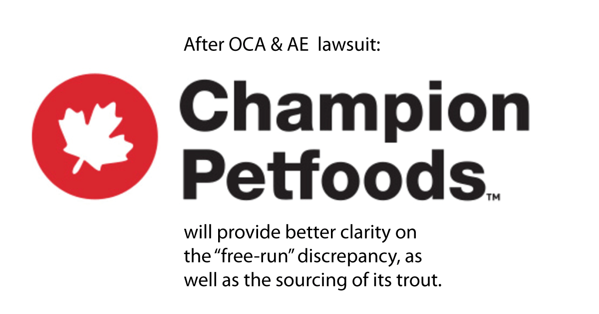 Champion Petfoods Resolves Two Mislabeling Lawsuits Organic Consumers
