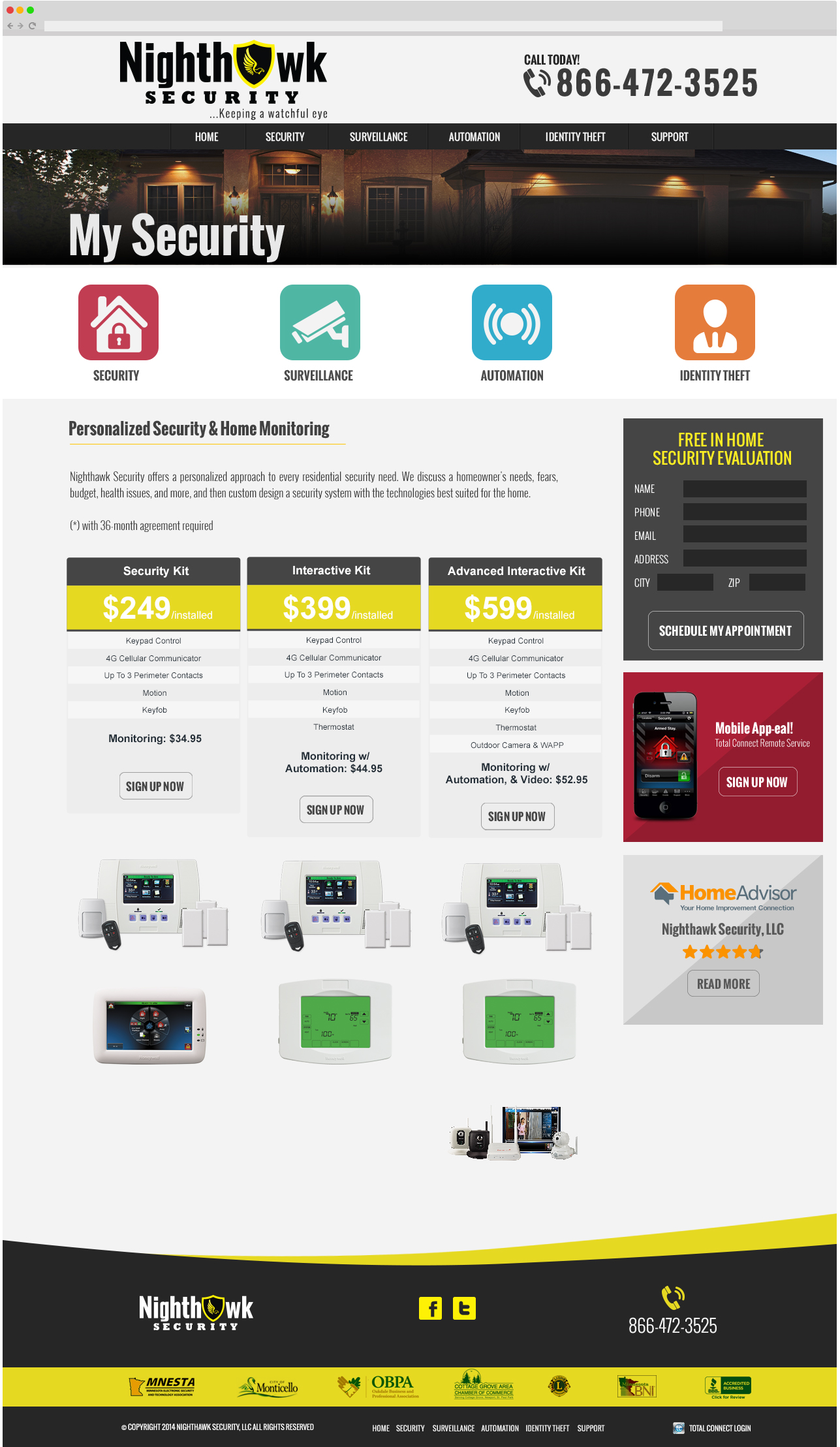 Security Company Website Design Organic Interactive