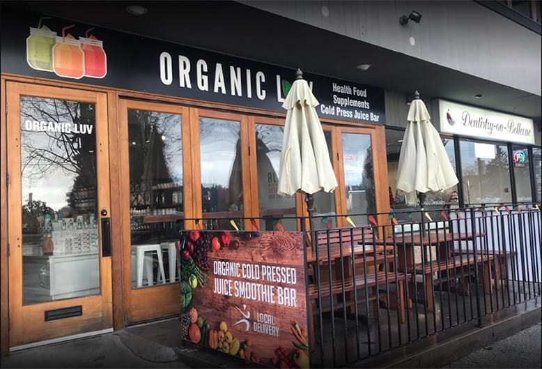 Organic Luv Cold Pressed Juicery in North Shore