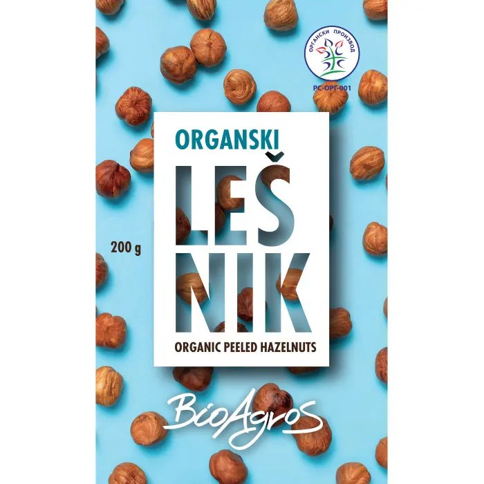 Organski lešnik jezgro 200g Organico