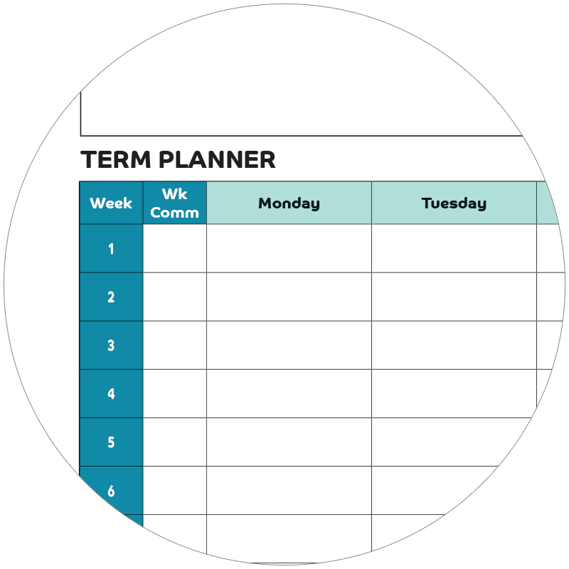 Student Wall Planner Organising Students