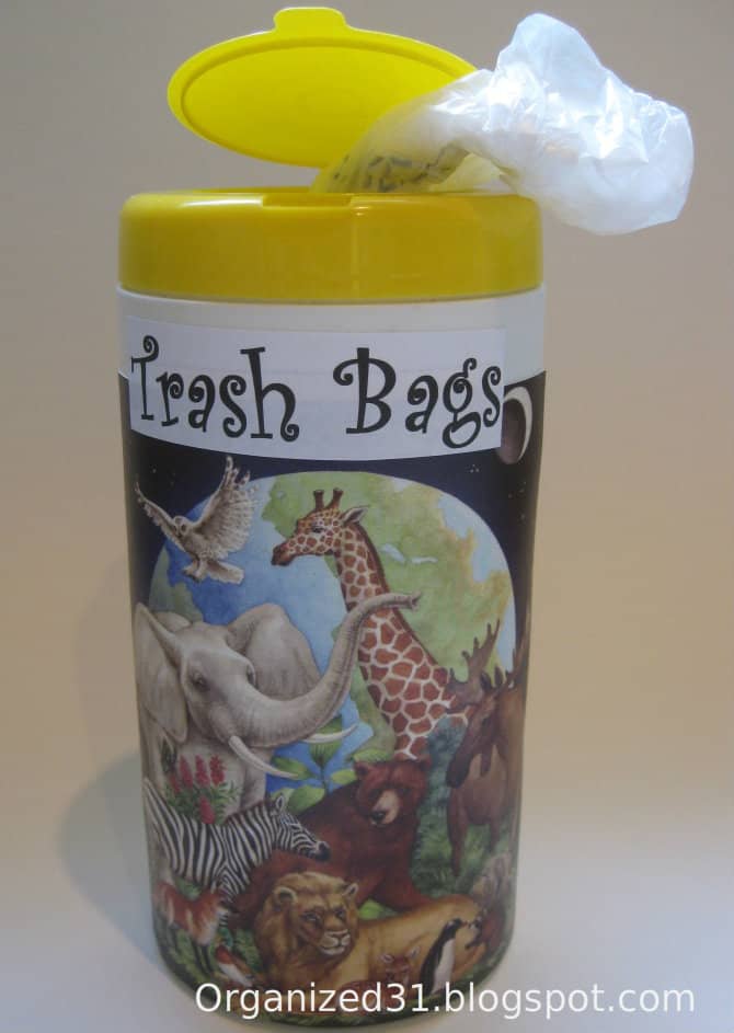 Wipes Container for Plastic Bag Storage Organized 31