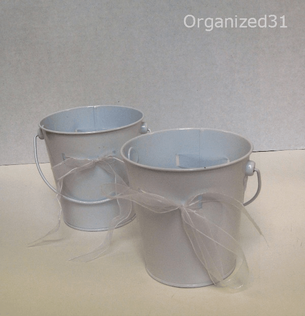 Easy Upcycled Bucket for Bathroom Organization Organized 31