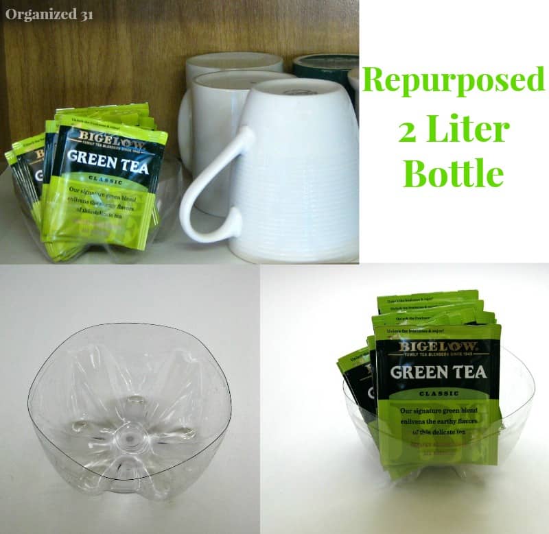 Spring Organizing Tea with Repurposed Packaging Organized 31
