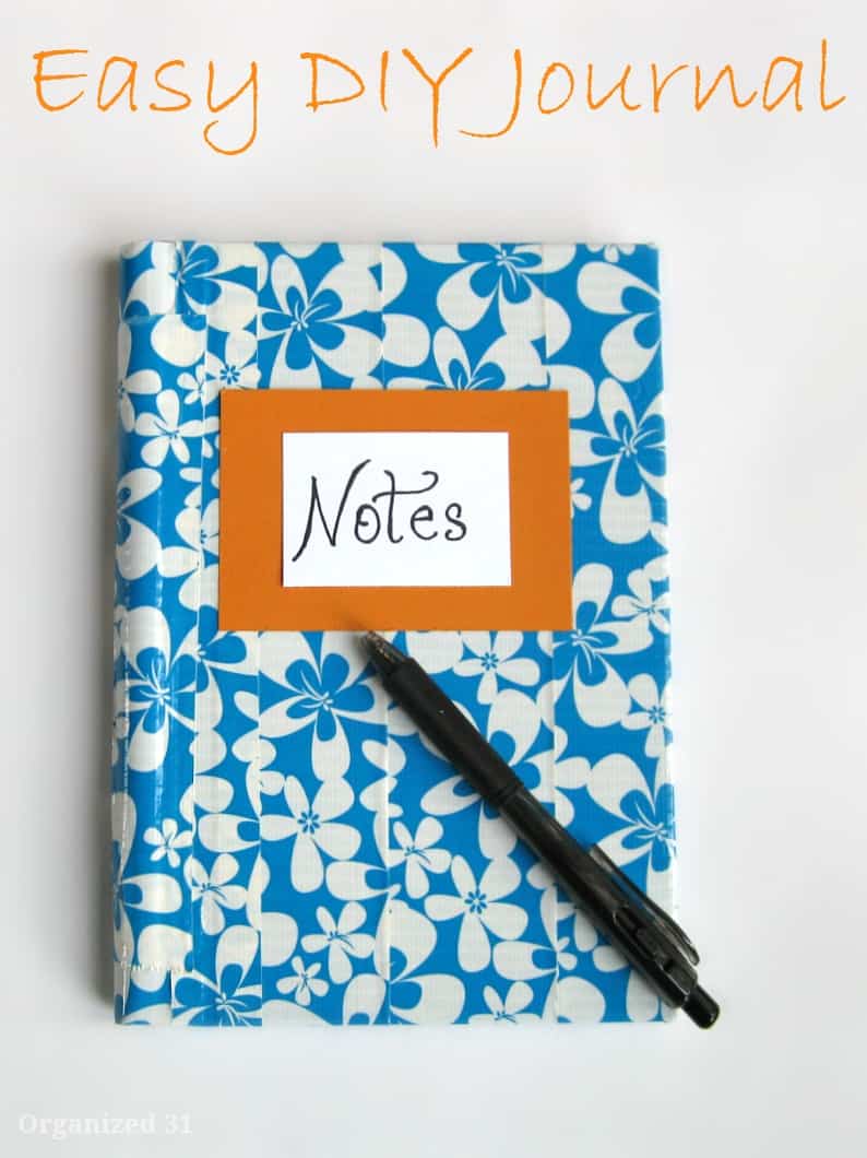 Easy DIY Journal with Duct Tape Organized 31