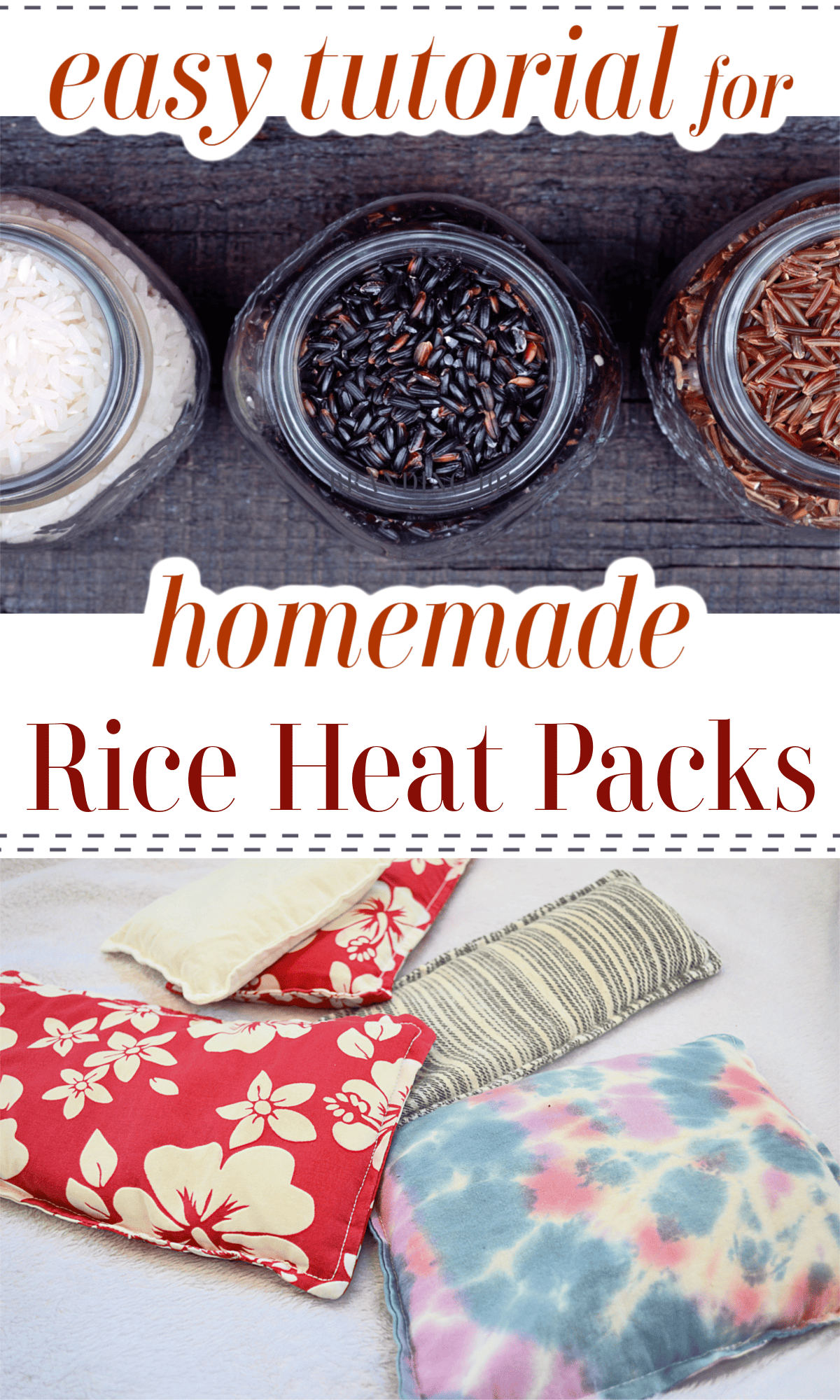 DIY Homemade Rice Heat Packs Organized 31