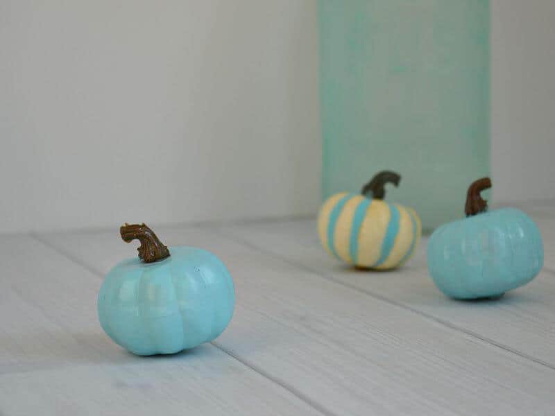 DIY Blue Pumpkins Fall Decor Organized 31
