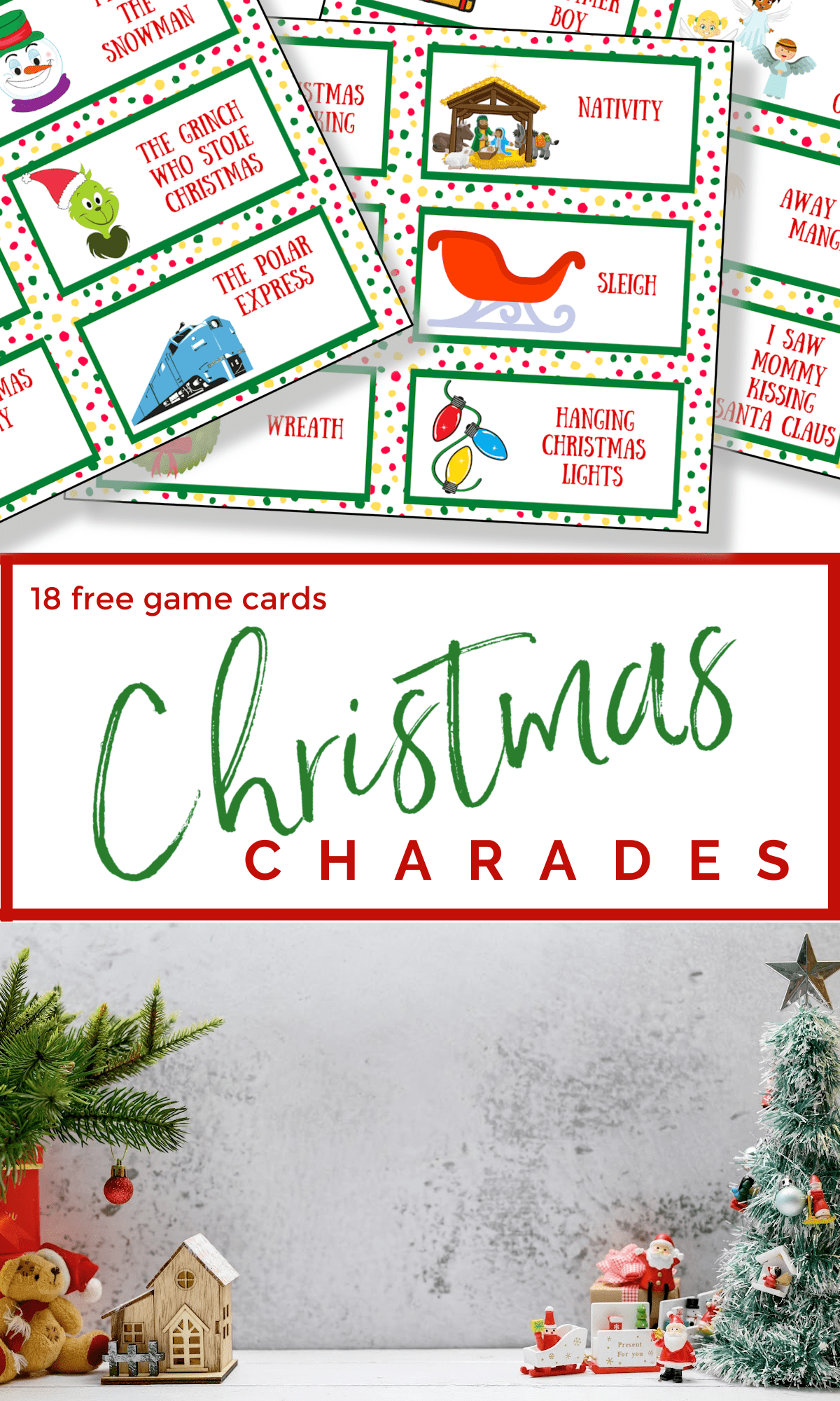 Free Christmas Charades Printable - Organized 31
