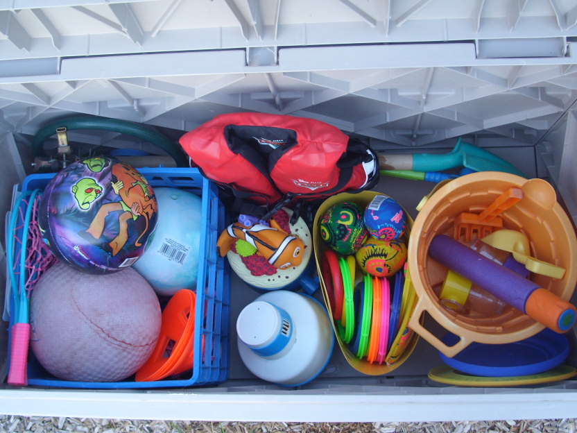 A Place For The Big Pool Toys Organize and Decorate Everything