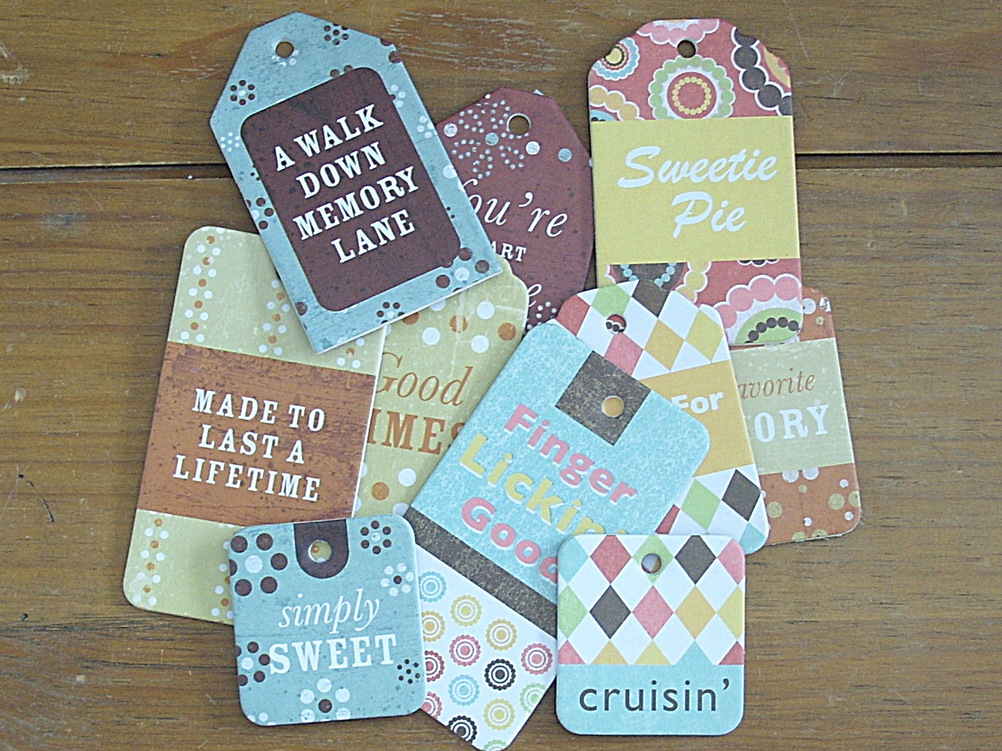 Scrapbook Tags Ideas