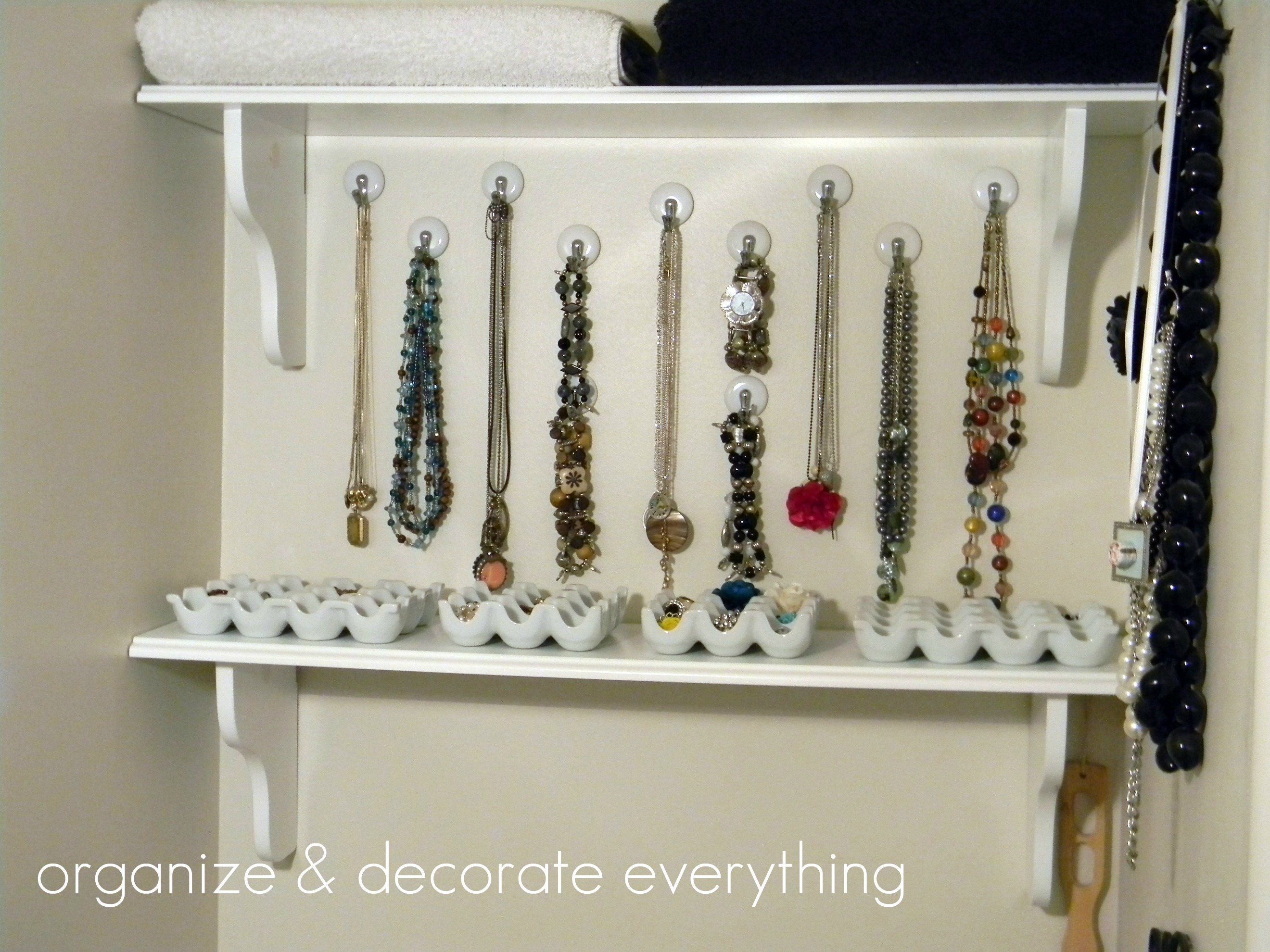 Budget Friendly Jewelry Organization and Shelving Organize and