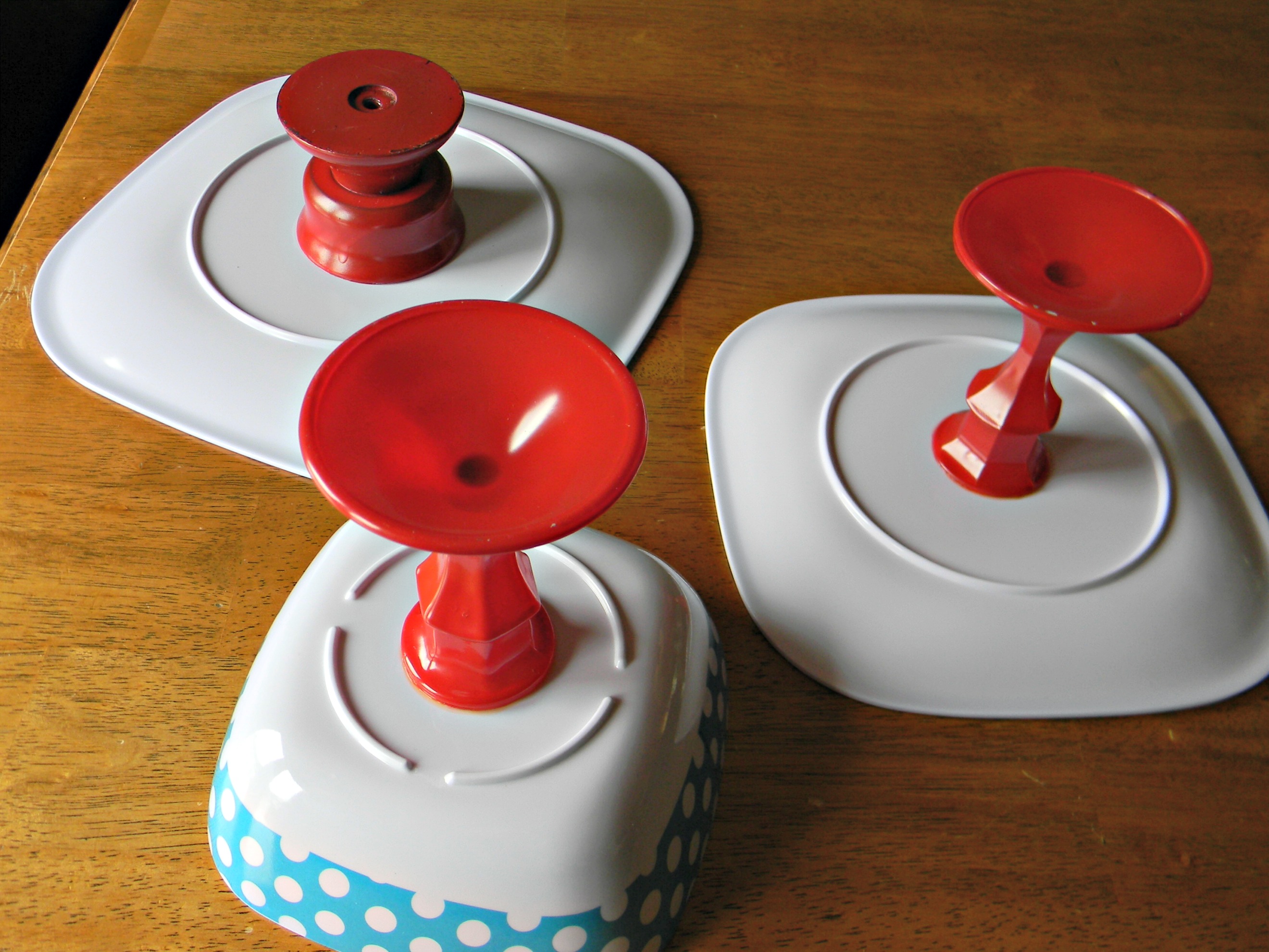 Polka Dot Cupcake/Dessert Stand Organize and Decorate Everything