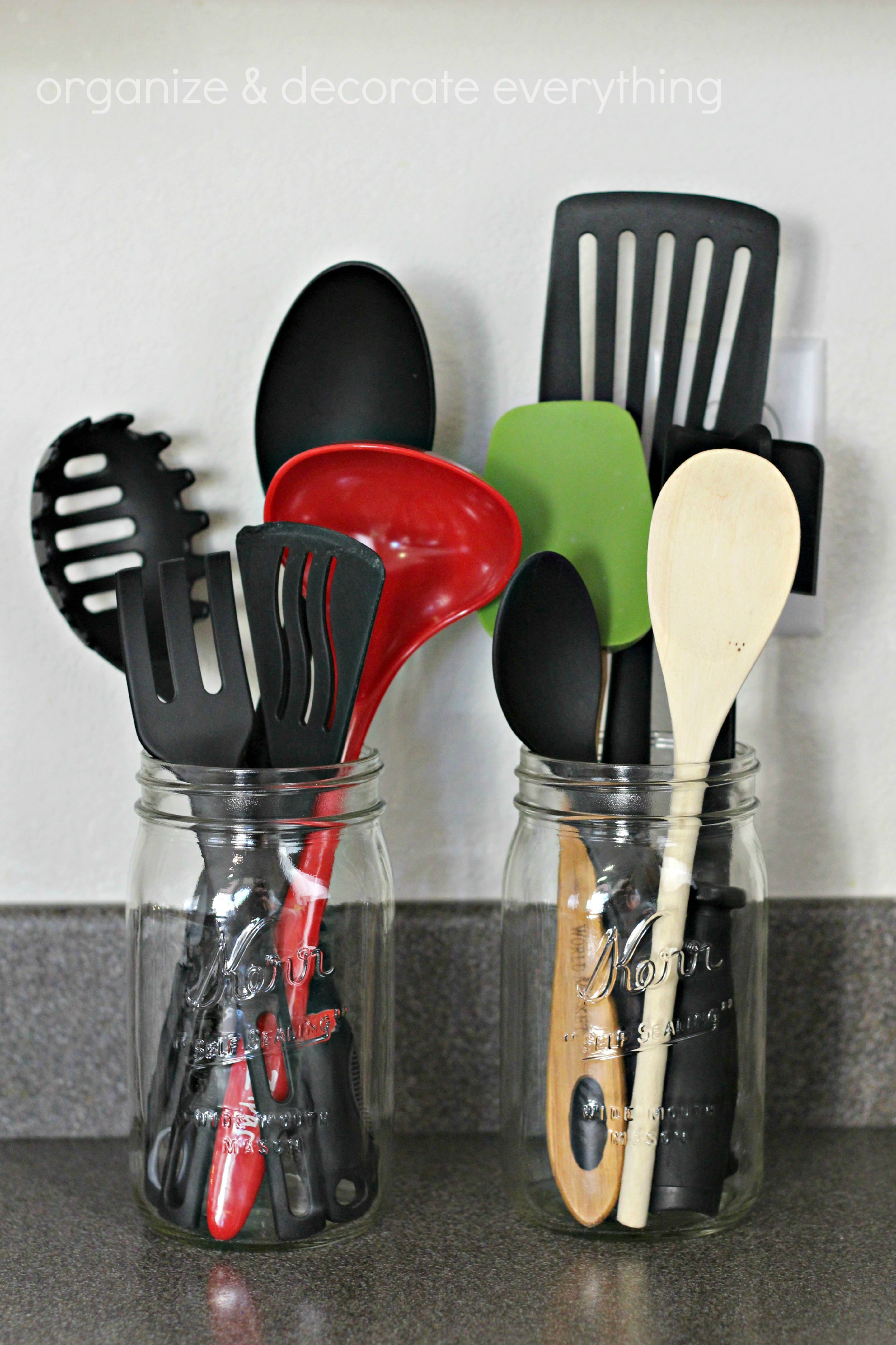 31 Days of Getting Organized (Using What You Have) Day 4 Jars in the