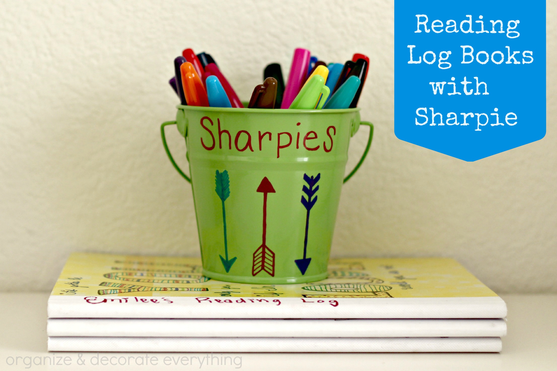Make Reading Log Books with Sharpie Organize and Decorate Everything