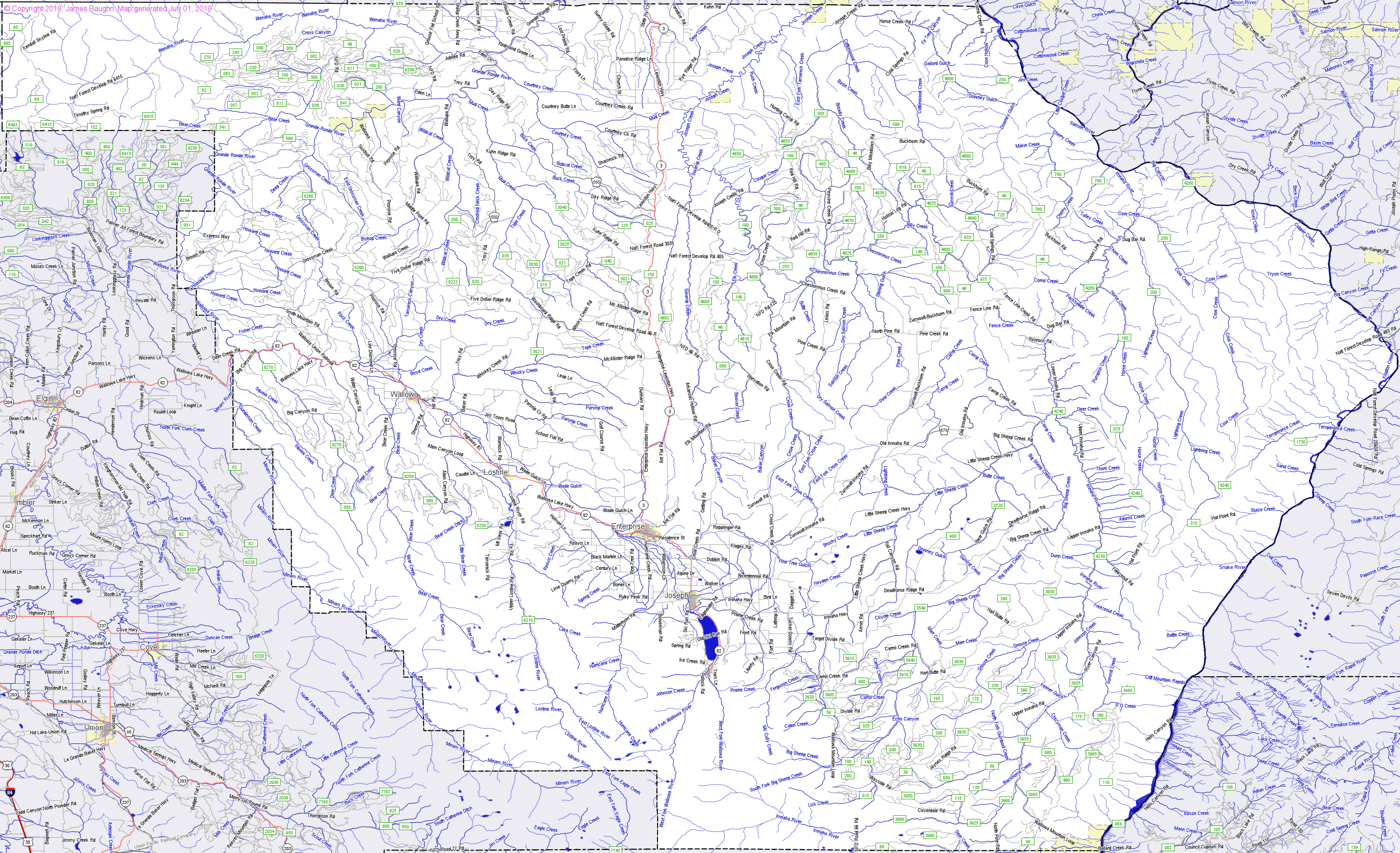 maps Page Wallowa county Oregon Genealogy
