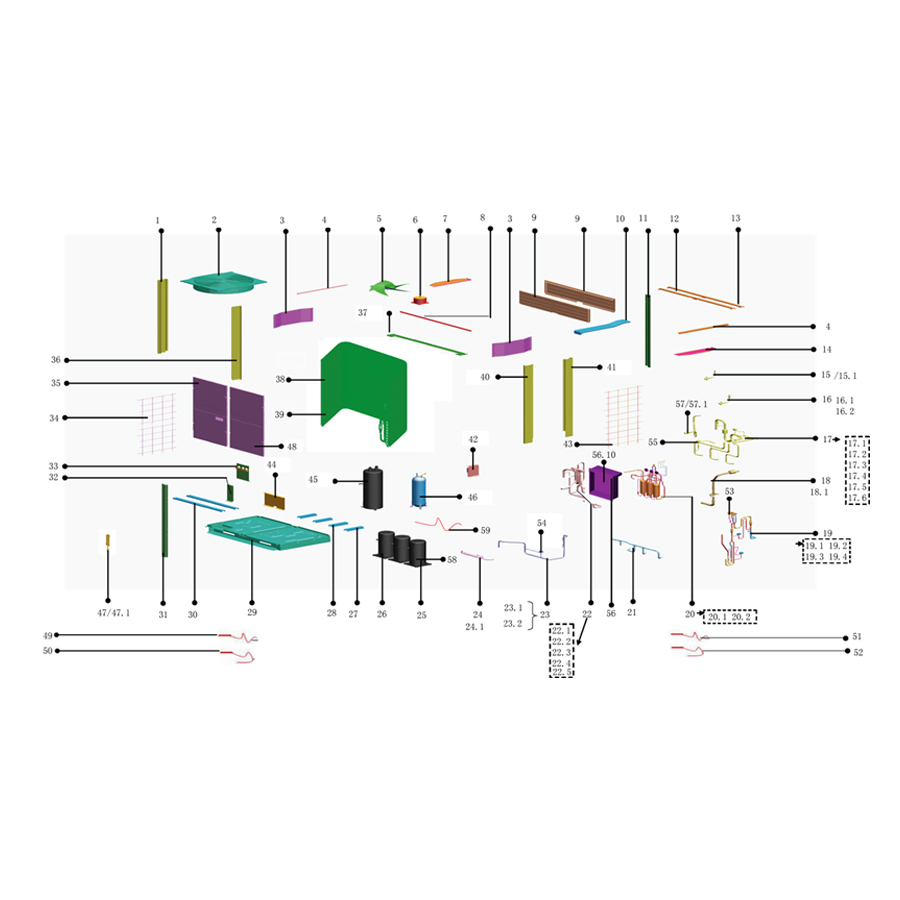 Spare parts for Spare Parts for Midea VRF Indoor Unit