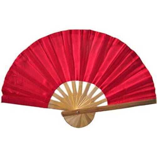 Red Bamboo Hand Fan