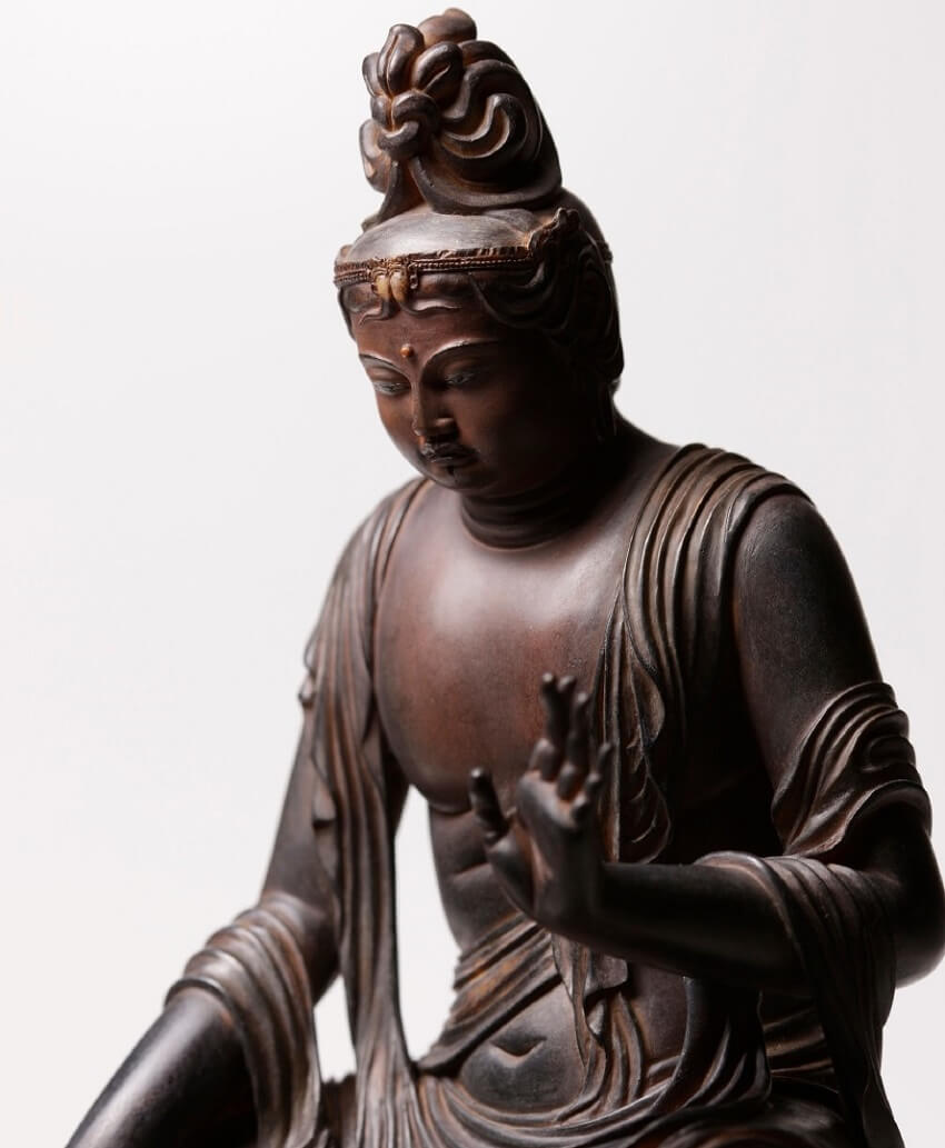 Buddha Statue, Nyoirin Kannon, 27.5cm/10.8in