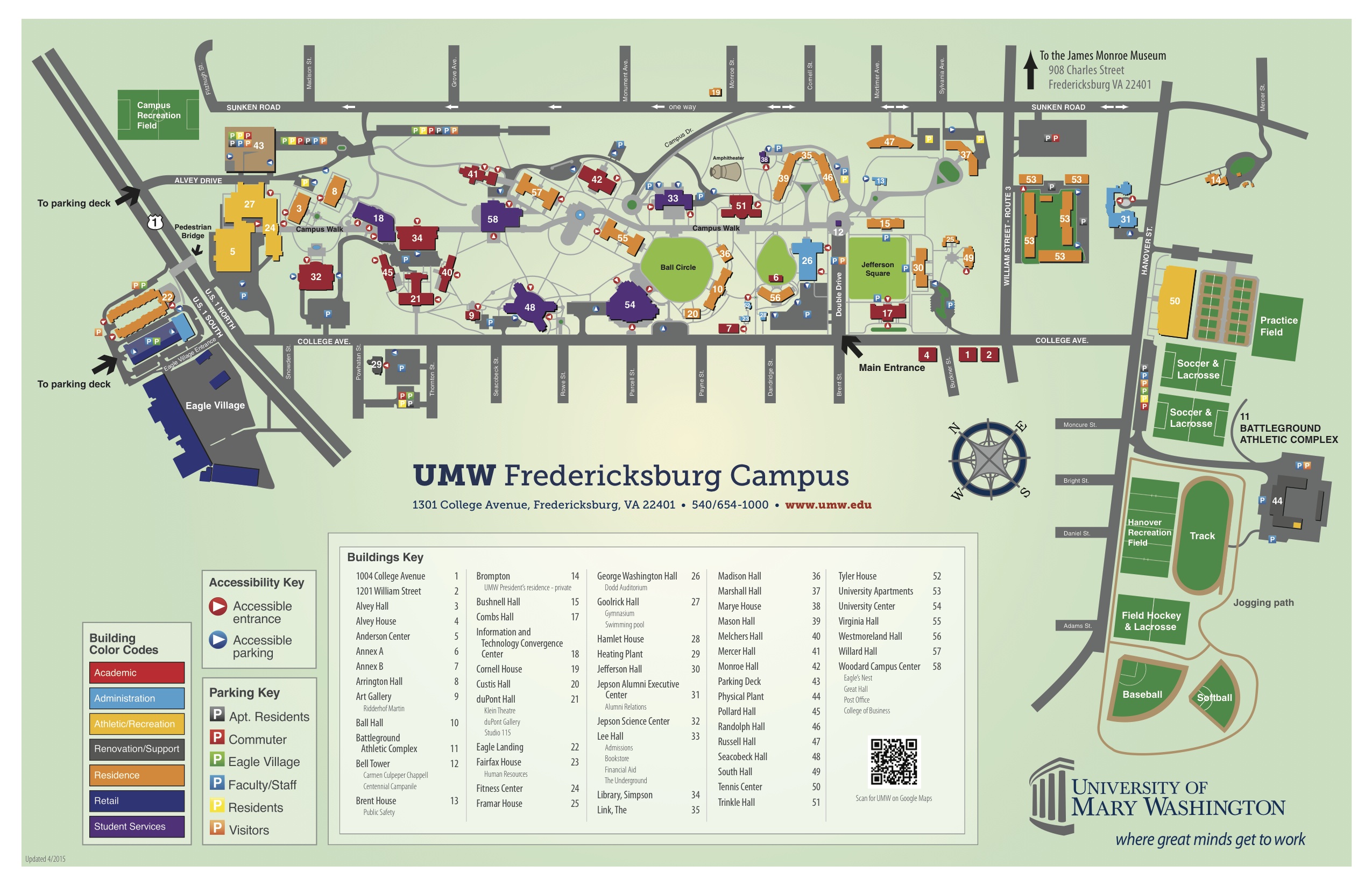 Fitchburg State University Campus Map