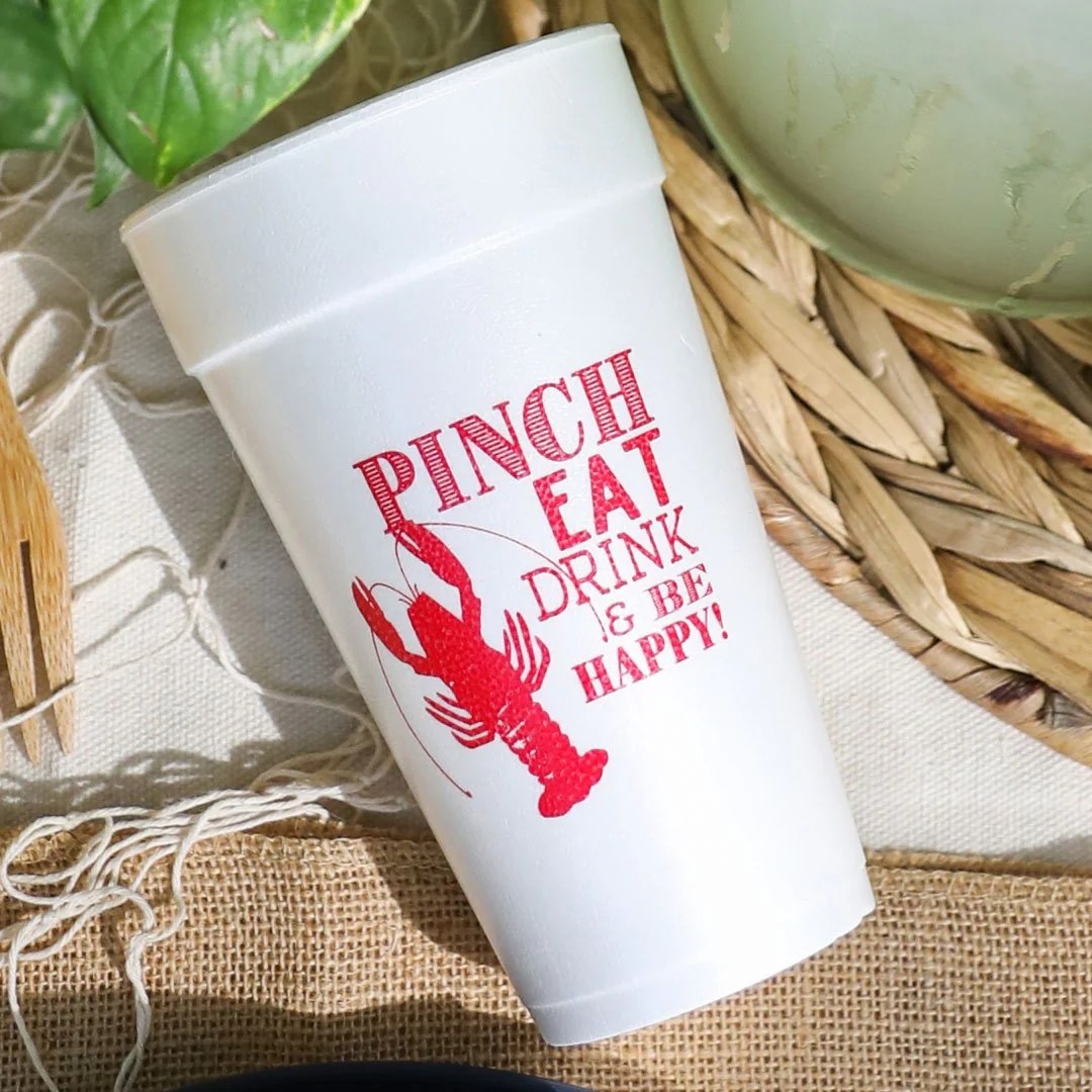 CRAWFISH BOIL STYROFOAM CUPS Orient Expressed