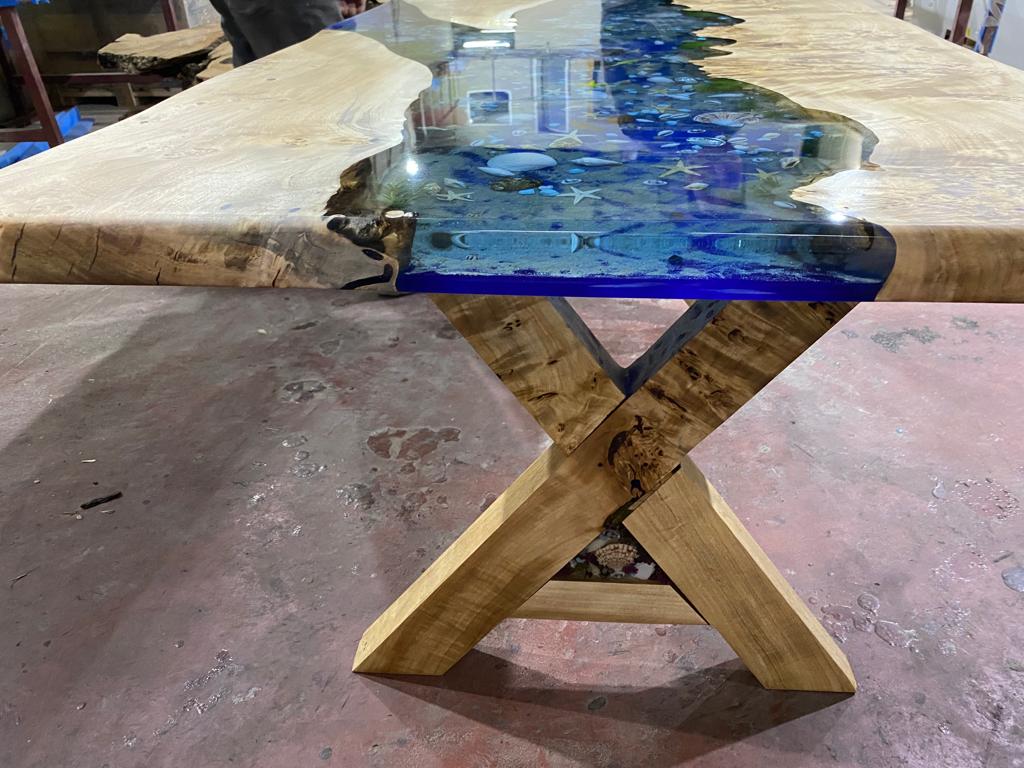 Special Designed Epoxy Legs Ories Wood