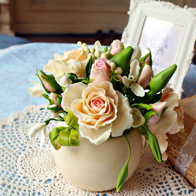 Housewarming Gift Idea Handmade Flowers With Love Oriflowers