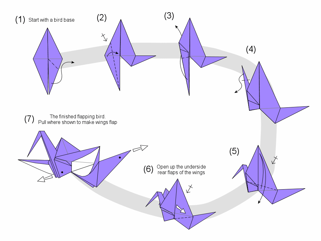 Martin's Origami Flapping Bird