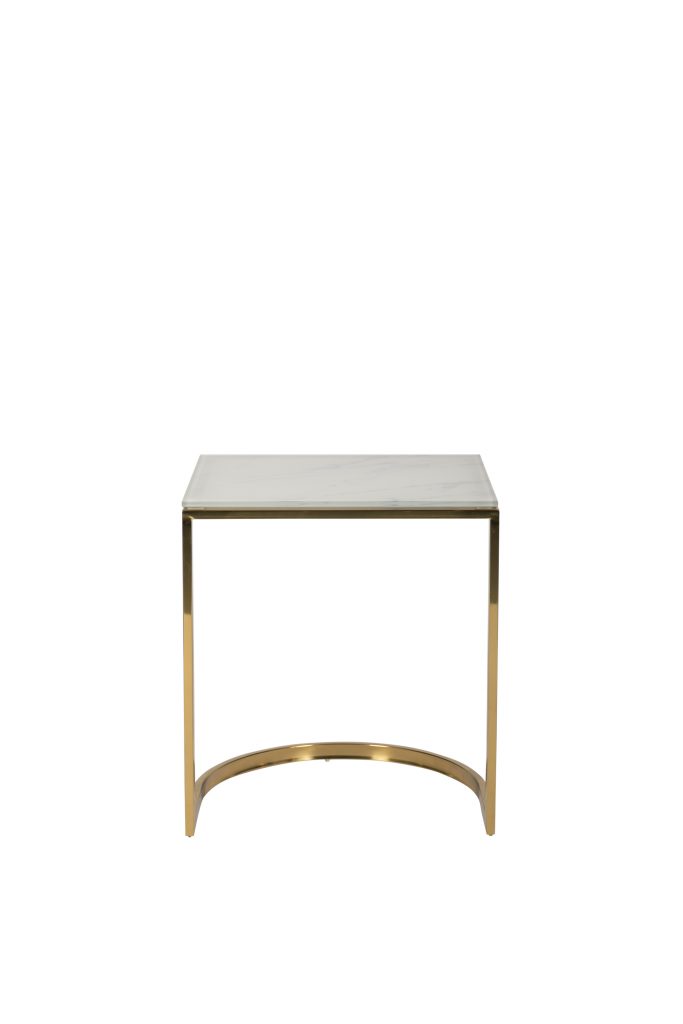 Sophia Gold and Marble Side Table The Original Event Company