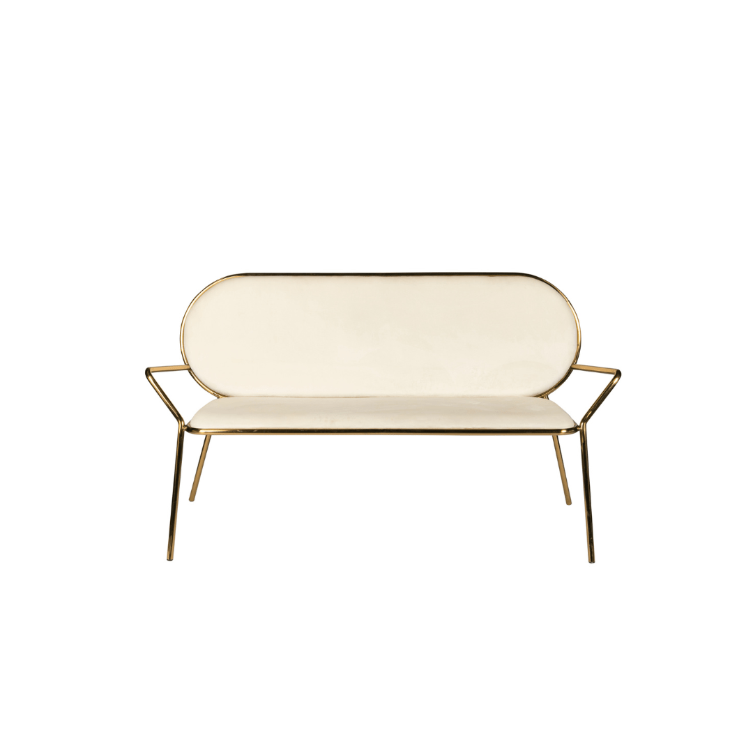 Lounge White Velvet and Gold The Original Event Company