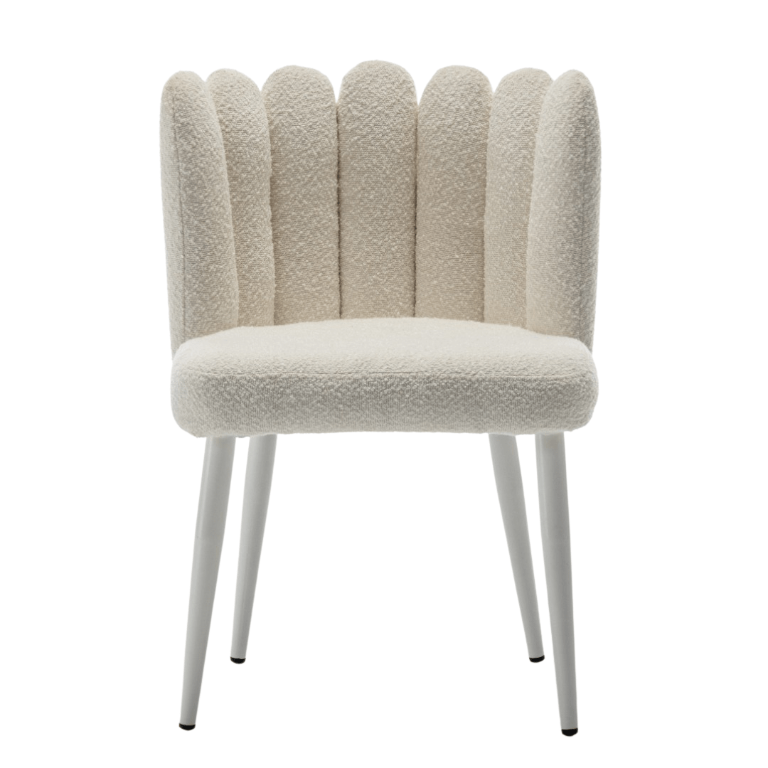Dining Chair White Boucle The Original Event Company