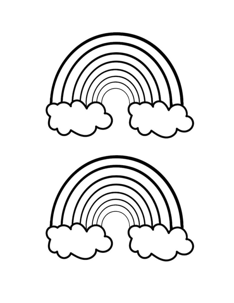 Rainbow Template Printable for Kids Crafts OriginalMOM