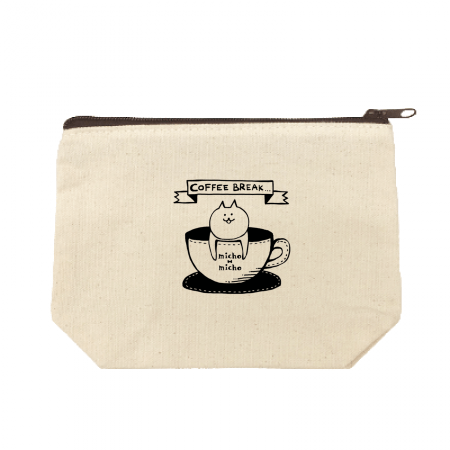 コスメポーチイラストのイラスト - 無料イラストのImt 商用Ok、加工Ok ゆるかわ猫イラストオリジナルポーチ | オリジナルプリント.Jp お客様プリント作品集