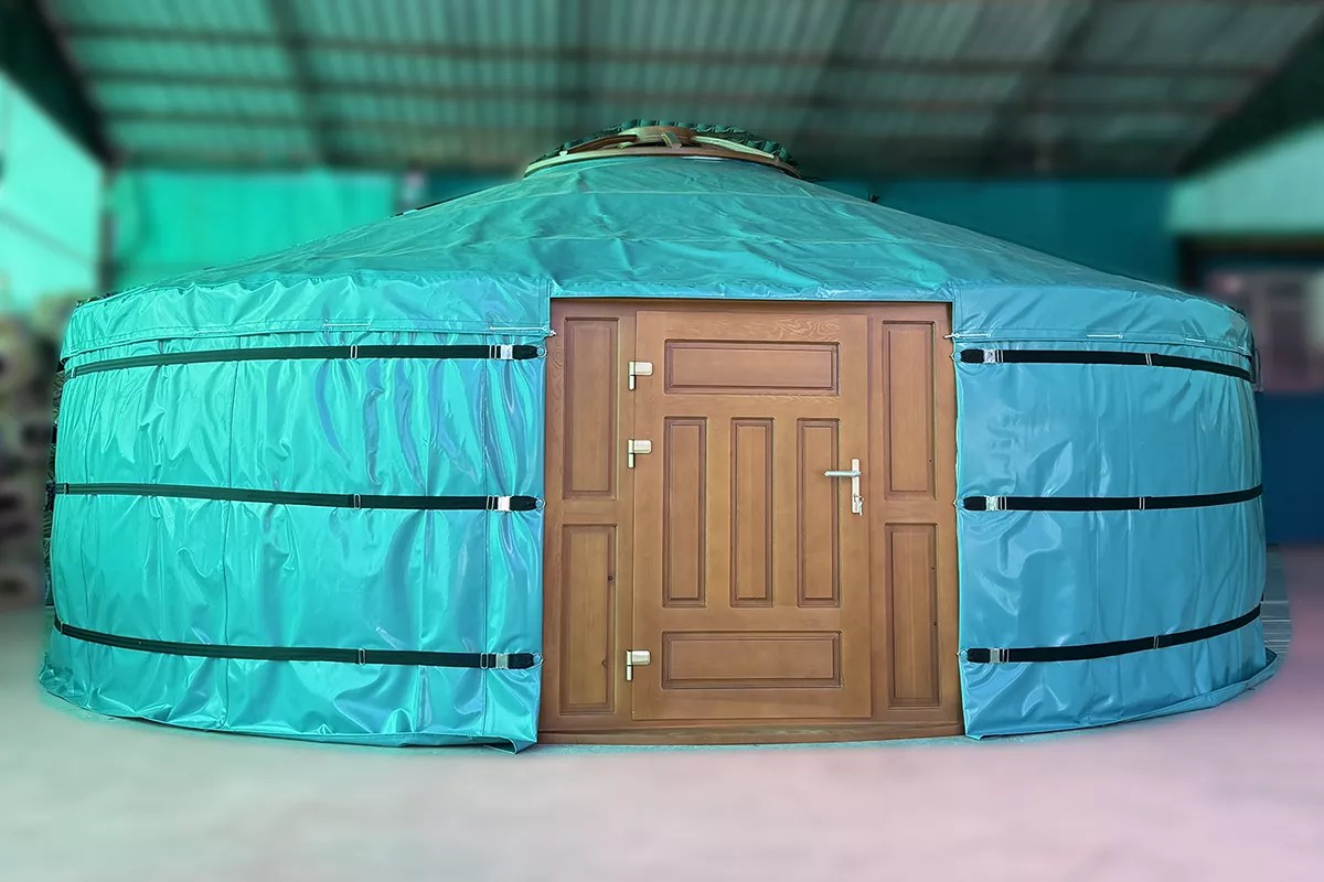 Final Assembly 6.7m yurt for sale in Australia Original Yurts