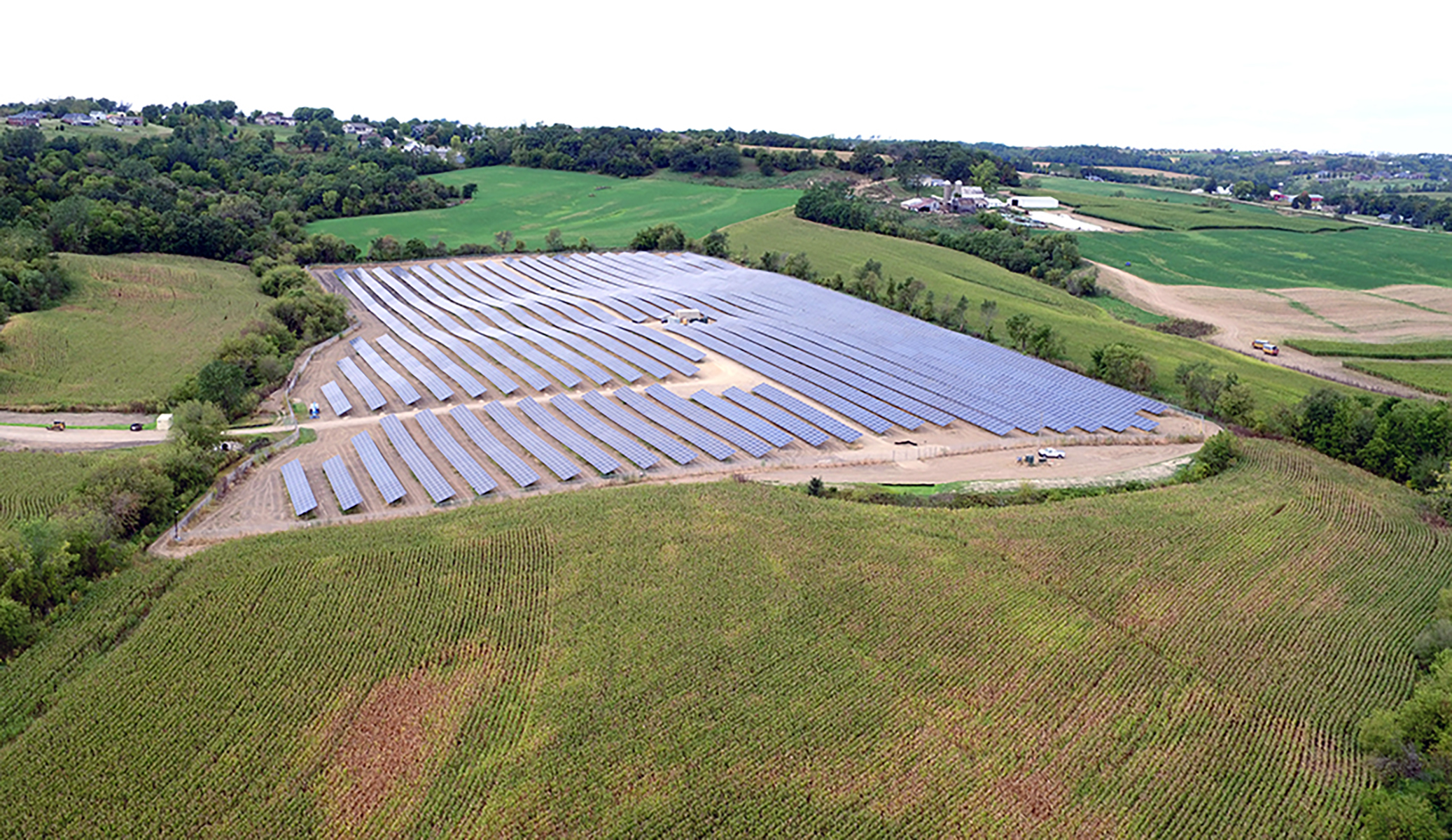 Construction of Iowa’s Largest Solar Site Nearing Completion Projects
