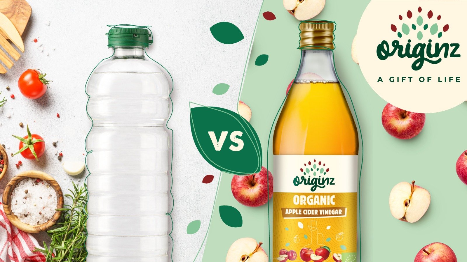 Difference between Apple Cider Vinegar vs White Vinegar