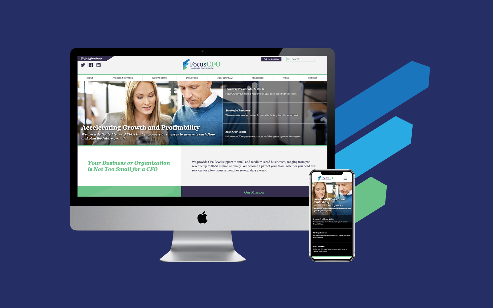 FocusCFO New Brand, Marketing, & site Strategy Origo Branding Company