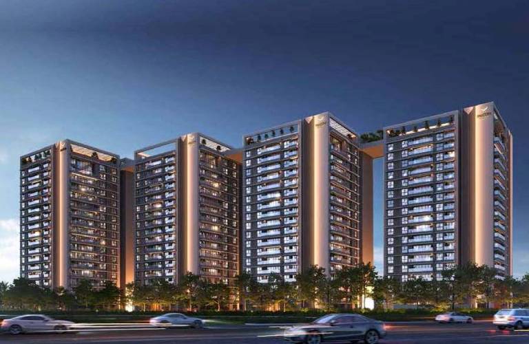 Falcon Tatva 3 BHK Flat with servant under construction at Dumduma