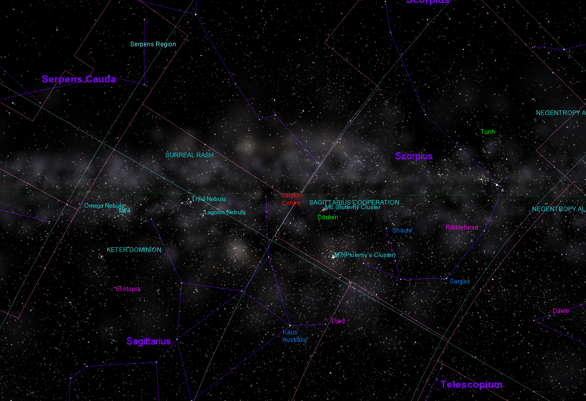Orion's Arm Encyclopedia Galactica Maps of the Galactic Plane