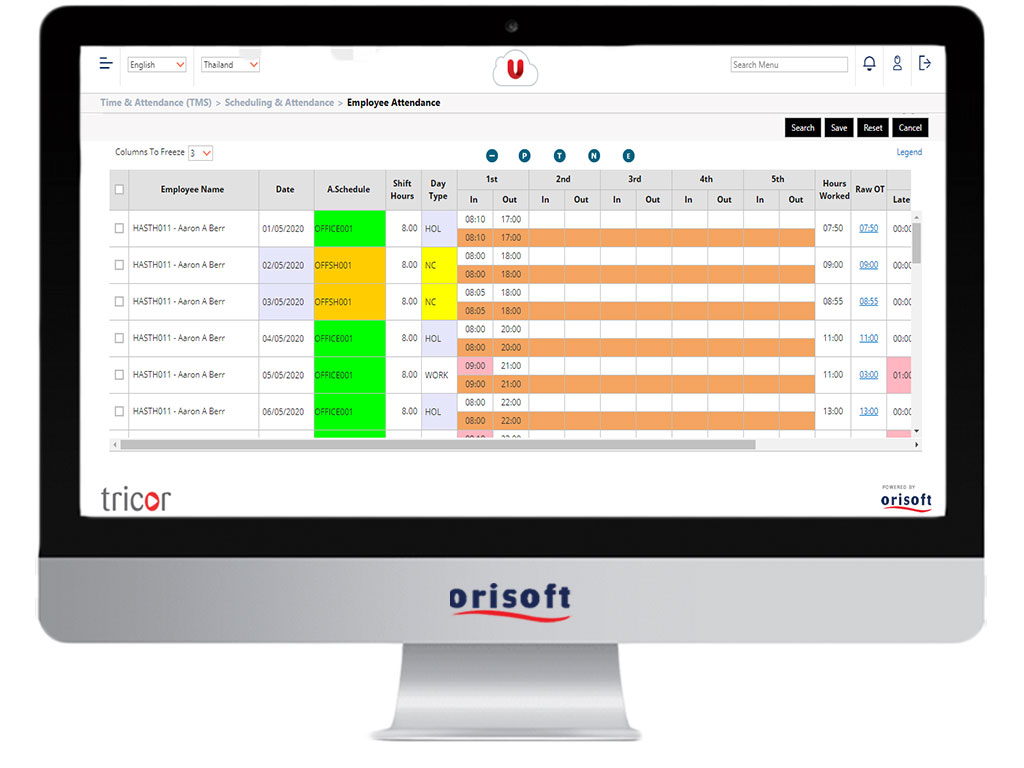 Time Attendance Software Online Time Attendance System
