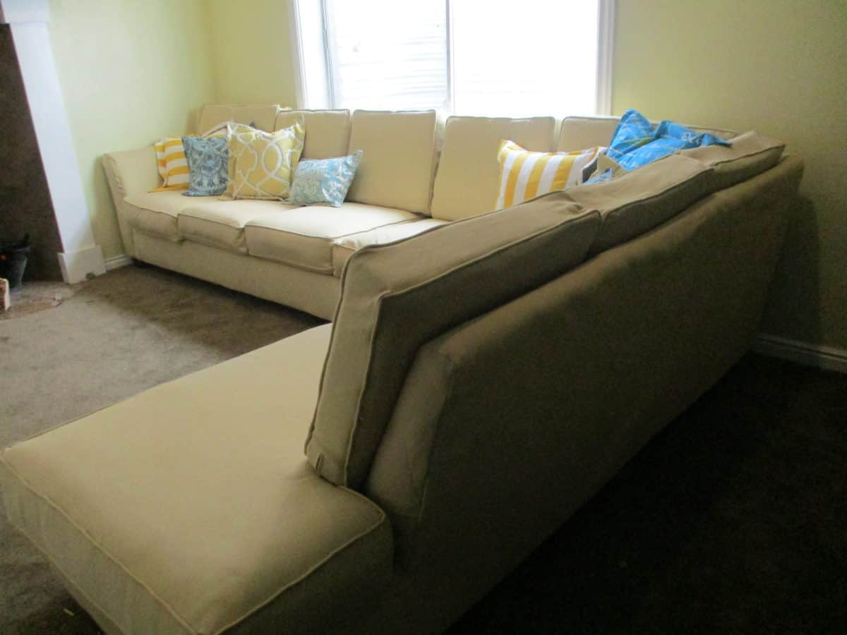 Upcycle an old couch into a NEW custom sectionalfor CHEAP! Orison
