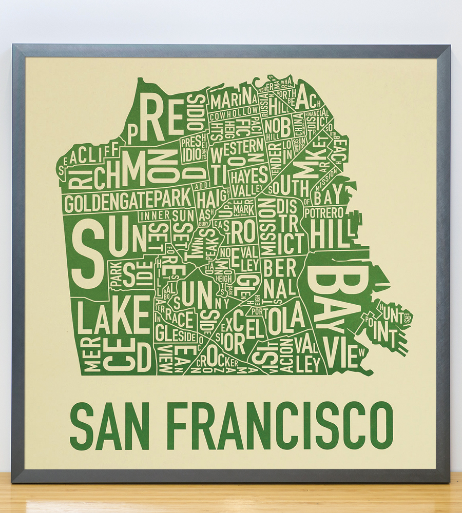 San Francisco Neighborhood Map Il…